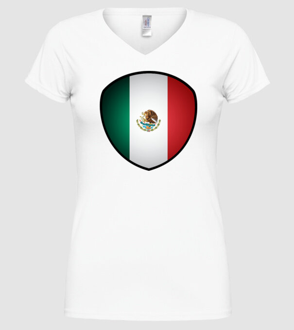 MEX-jabulani-flag model alb pe tricou