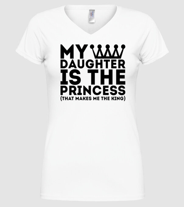 my daughter is the princess model alb pe tricou