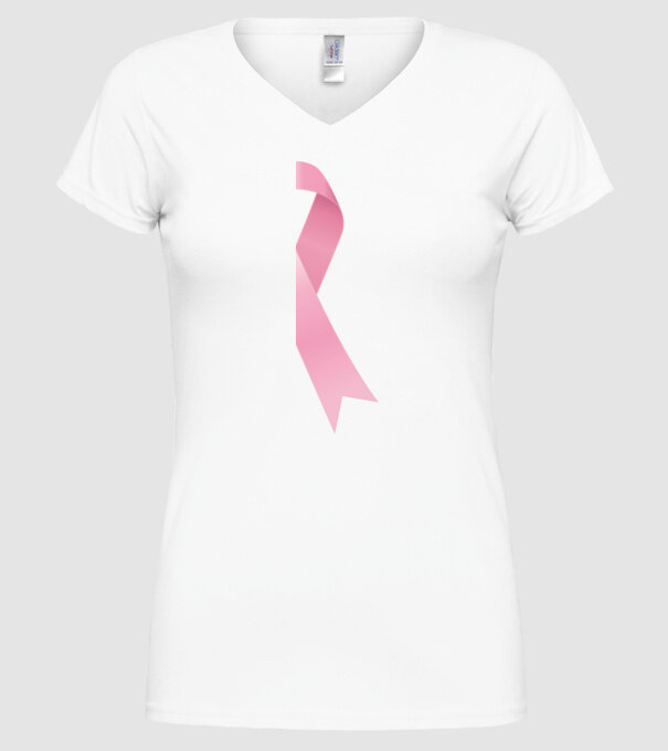 Panglică mare model alb pe tricou