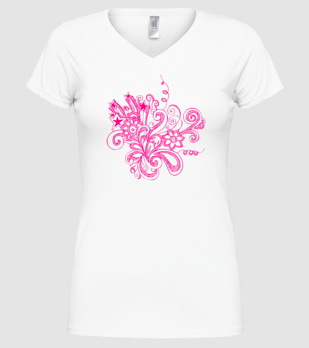 nonfi model alb pe tricou