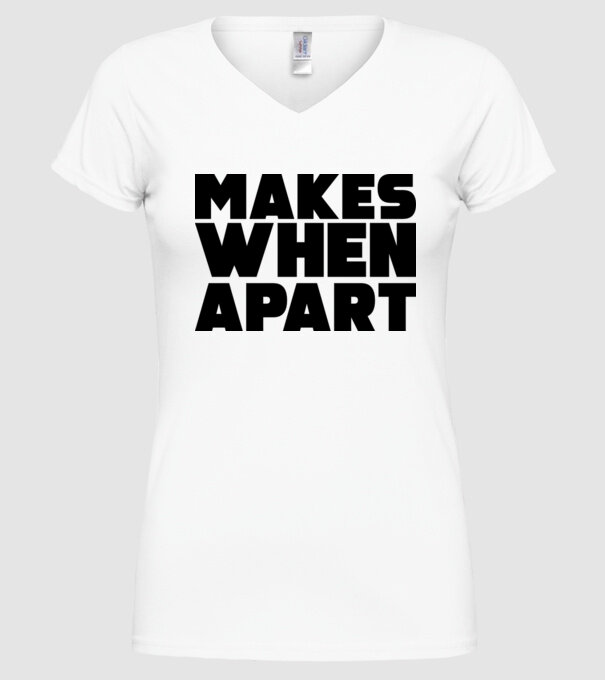 Cuplu Nothing makes sense... model alb pe tricou