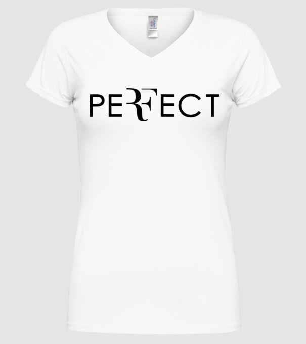 Perfect Federer model alb pe tricou