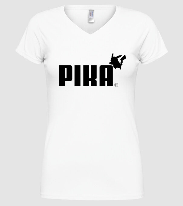 Puma Pikachu model alb pe tricou