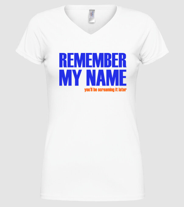 Remember My Name model alb pe tricou