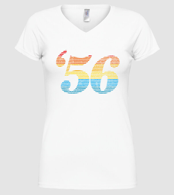 Retro Birthday 1956 model alb pe tricou