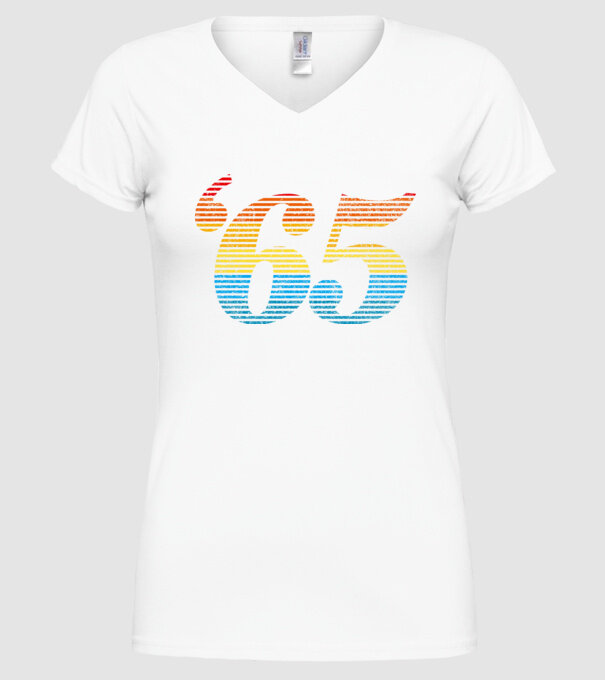 Retro Birthday 1965 model alb pe tricou
