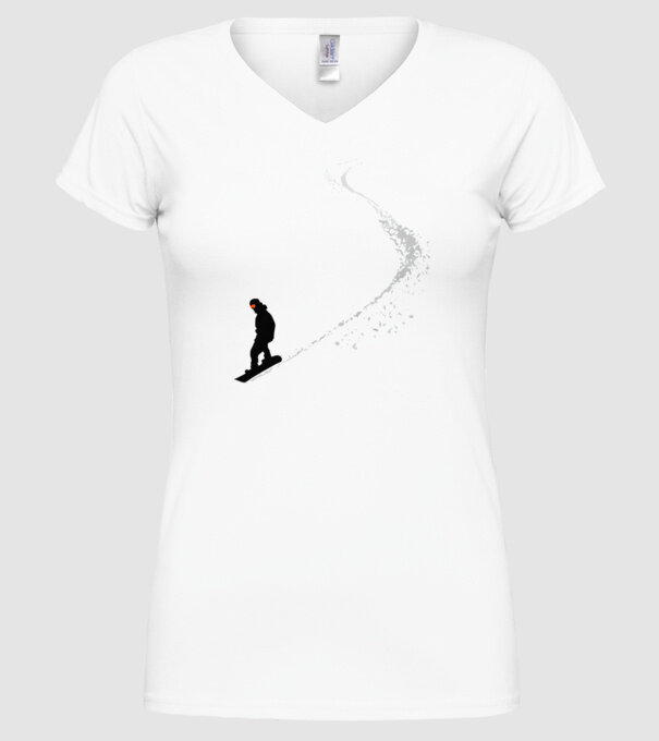 Slope Pantă model alb pe tricou