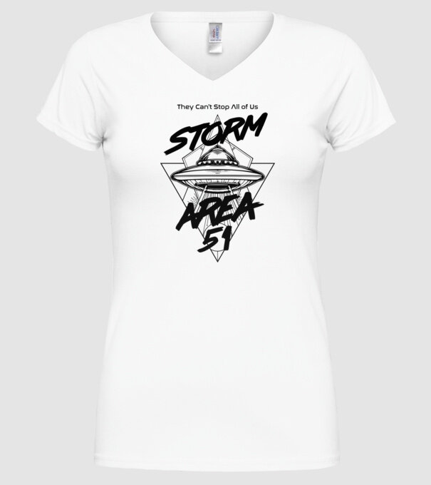 storm area ufo black model alb pe tricou
