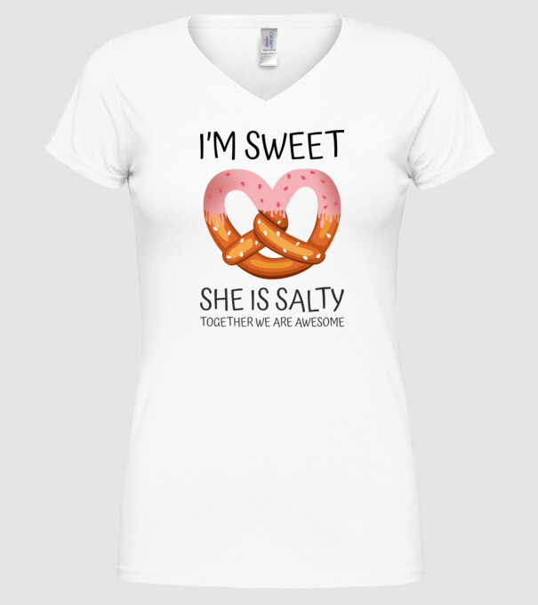 Sweet Friend model alb pe tricou