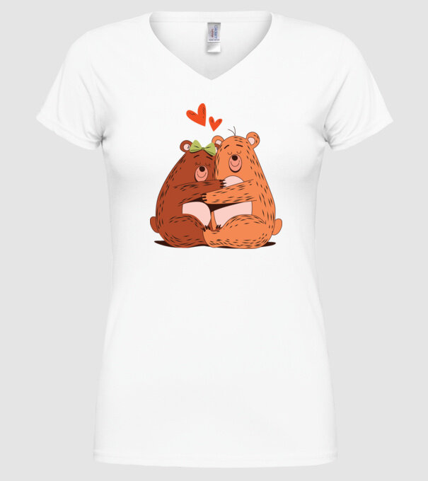 URȘI ÎNDRĂGOSTIȚI 3 model alb pe tricou