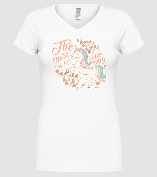 The most magical unicorn 1999 model alb pe tricou