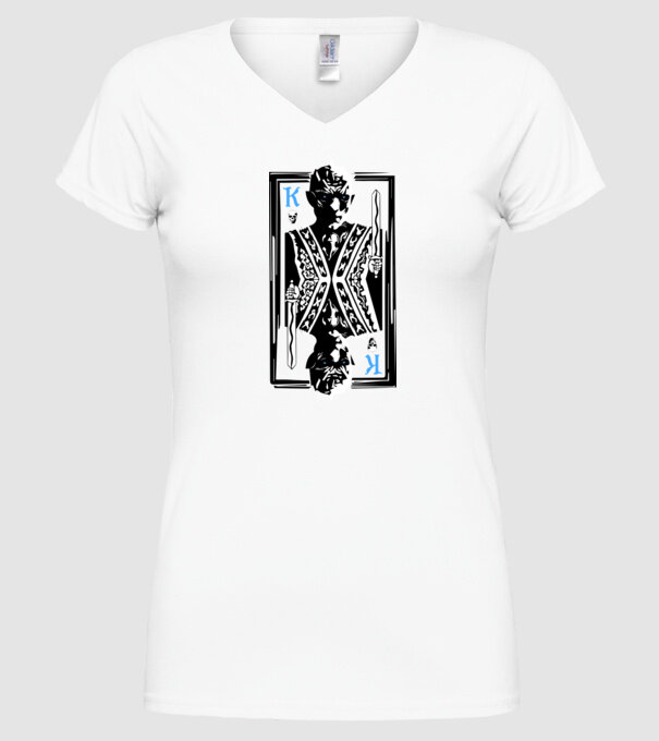 The Winter King model alb pe tricou