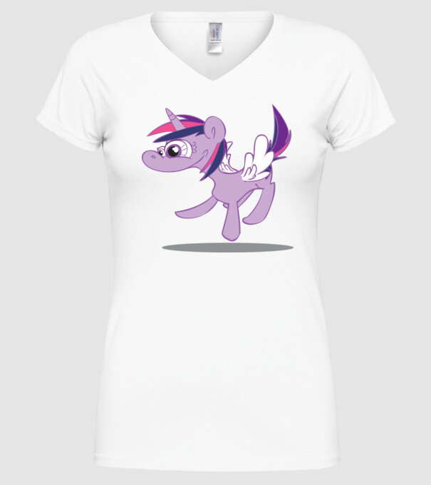 ugly my little pony model alb pe tricou