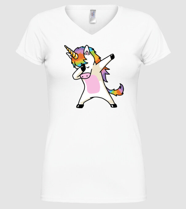 UNIDAB model alb pe tricou