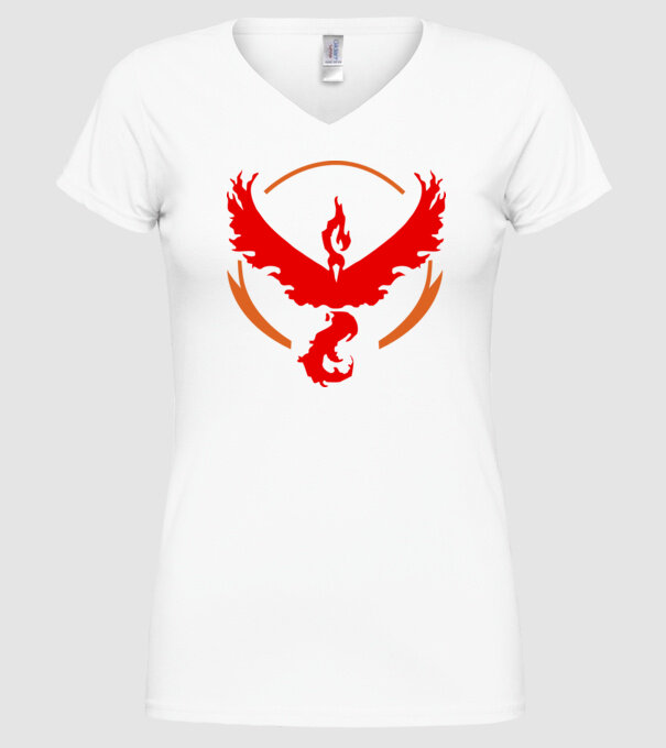 Valor team logo model alb pe tricou