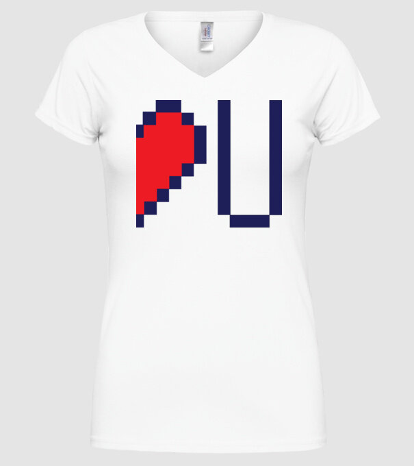 Love You 2nd part model alb pe tricou