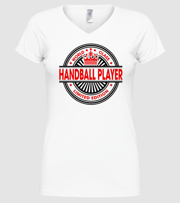 World class HANDBALIST model alb pe tricou