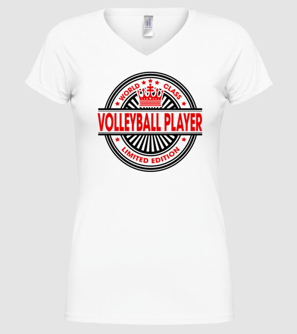 World class VOLEIBALIST model alb pe tricou