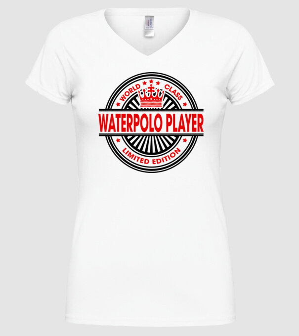 World class JUCĂTOR POLO PE APĂ model alb pe tricou