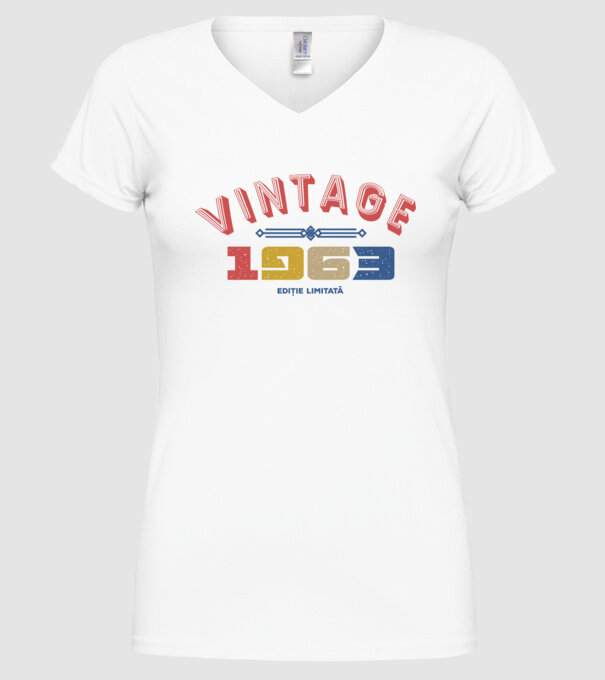 1963 Ediție limitată model alb pe tricou
