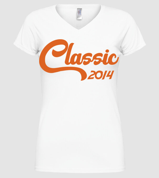 2014 Classic model alb pe tricou
