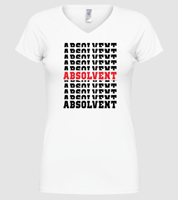 absolvent 2022 model alb pe tricou