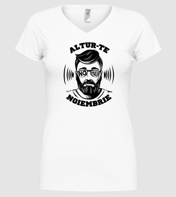 alătură-te - noiembrie model alb pe tricou
