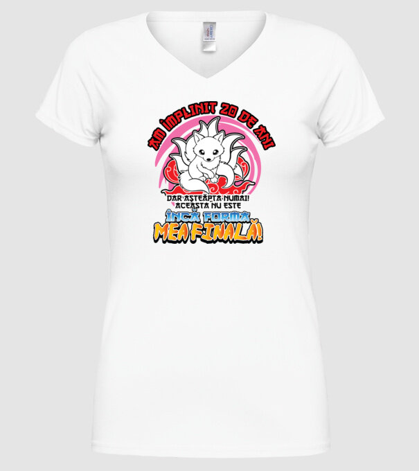 Am împlinit 20 de ani - Dar așteaptă numai! Aceasta nu este încă forma mea finală! model alb pe tricou