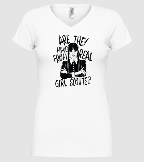 Are the made from real girl scouts model alb pe tricou