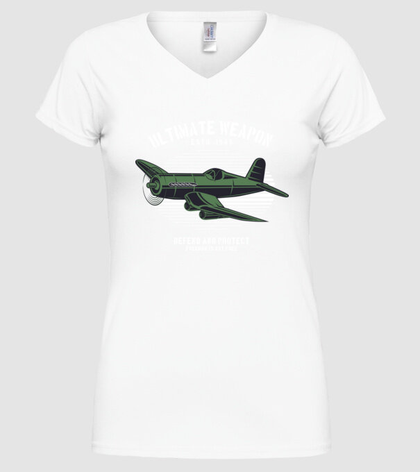 Avioane model alb pe tricou