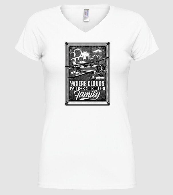 Avioane model alb pe tricou