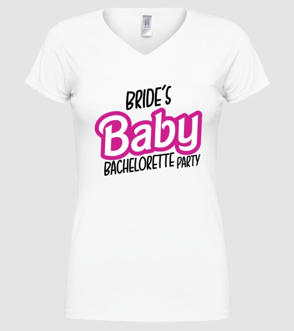 Bride Barbies baby model alb pe tricou