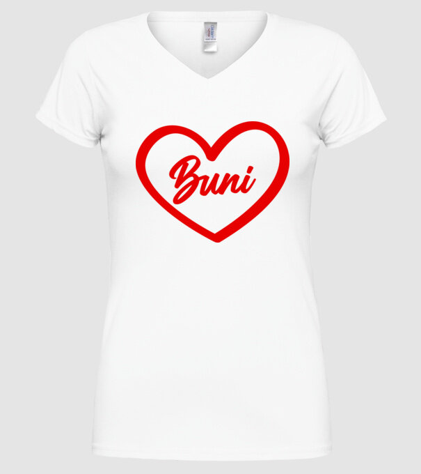 Buni model alb pe tricou