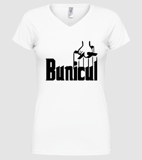 Bunicul model alb pe tricou