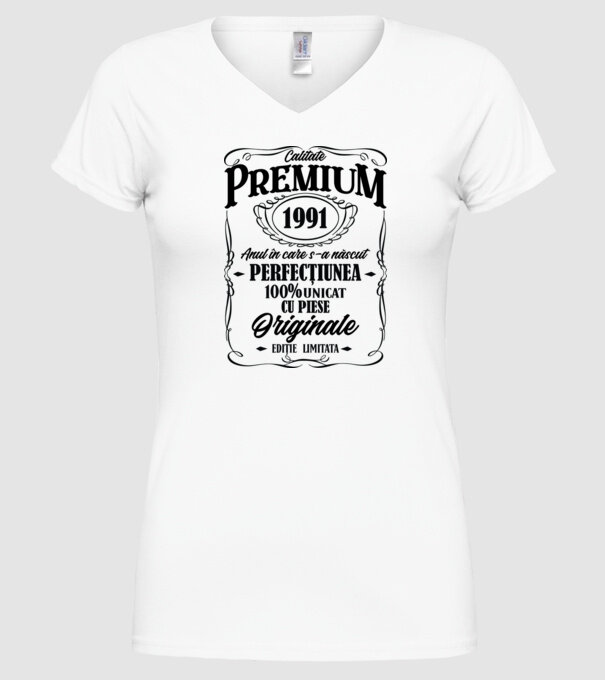calitate premium -1991 - anul în care s-a născut - perfecțiunea - 100% unicat, cu piese originale, ediție limitată model alb pe tricou