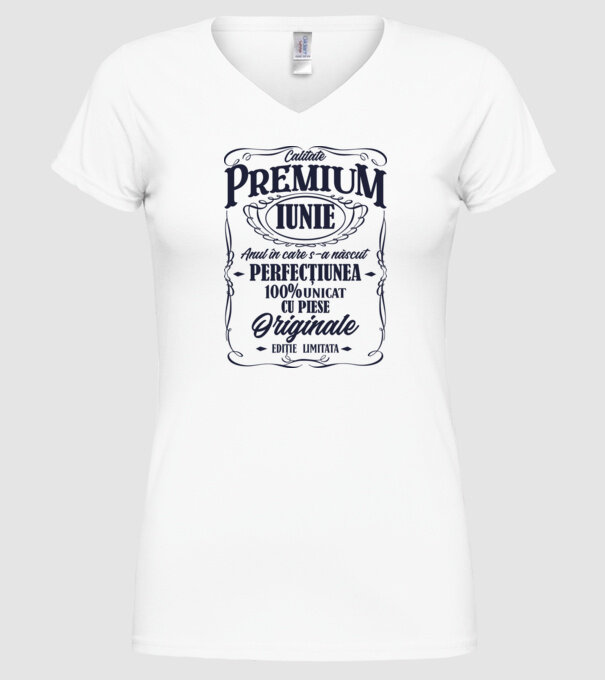 calitate premium -iunie- anul în care s-a născut - perfecțiunea - 100% unicat, cu piese originale, ediție limitată model alb pe tricou