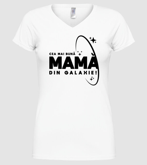 Cea mai bună bunică din Galaxie! model alb pe tricou