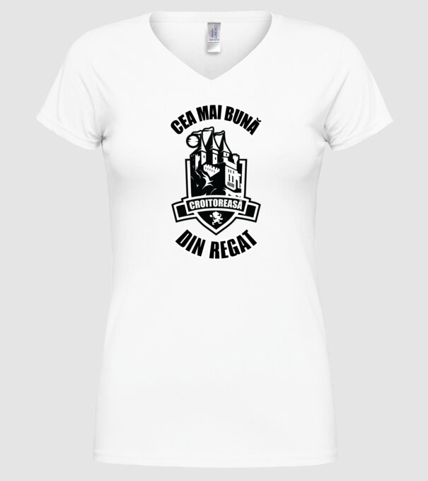 Cea mai bună croitoreasă din regat model alb pe tricou