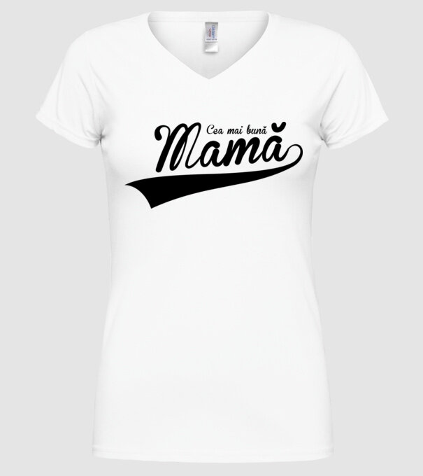 Cea mai bună mamă model alb pe tricou