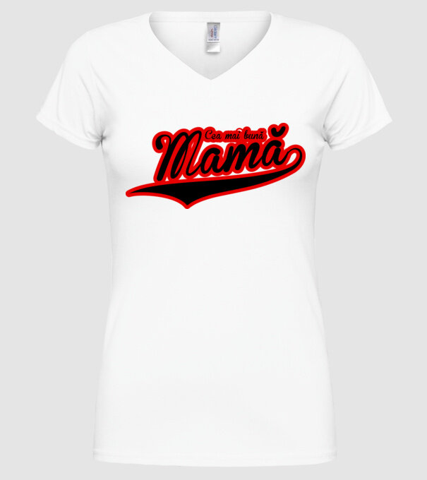 Cea mai bună mamă model alb pe tricou