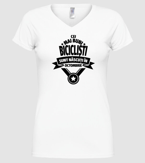 Cei mai buni barista sunt născuți în octombrie model alb pe tricou
