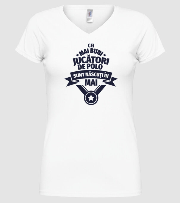 Cei mai buni jucători de polo sunt născuți în Mai model alb pe tricou