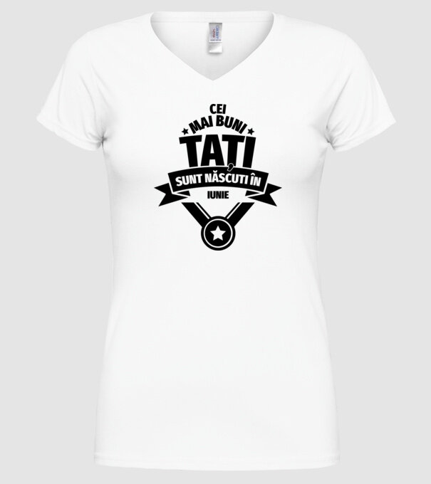 Cei mai buni Tați sunt născuți în martie. model alb pe tricou