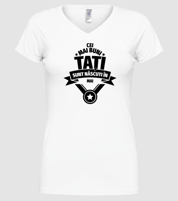Cei mai buni Tați sunt născuți în martie. model alb pe tricou