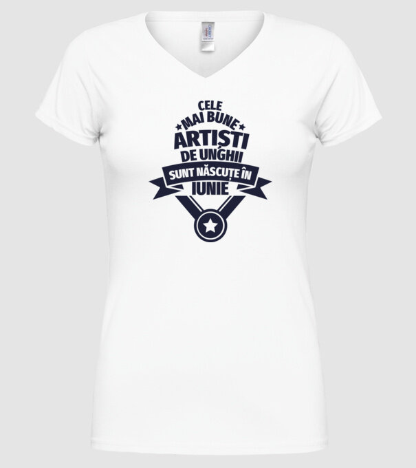 Cei mai buni artiști de unghii sunt născuți în Iunie model alb pe tricou