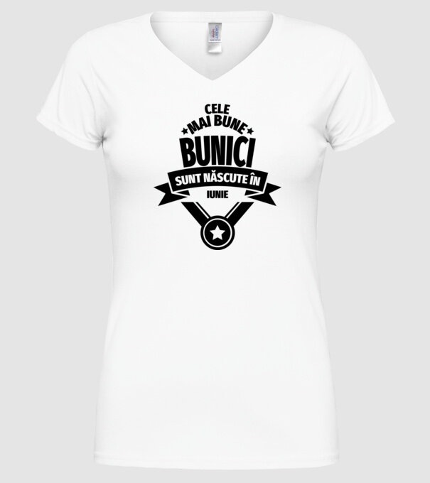 Cele mai bune bunici sunt născute în iunie. model alb pe tricou