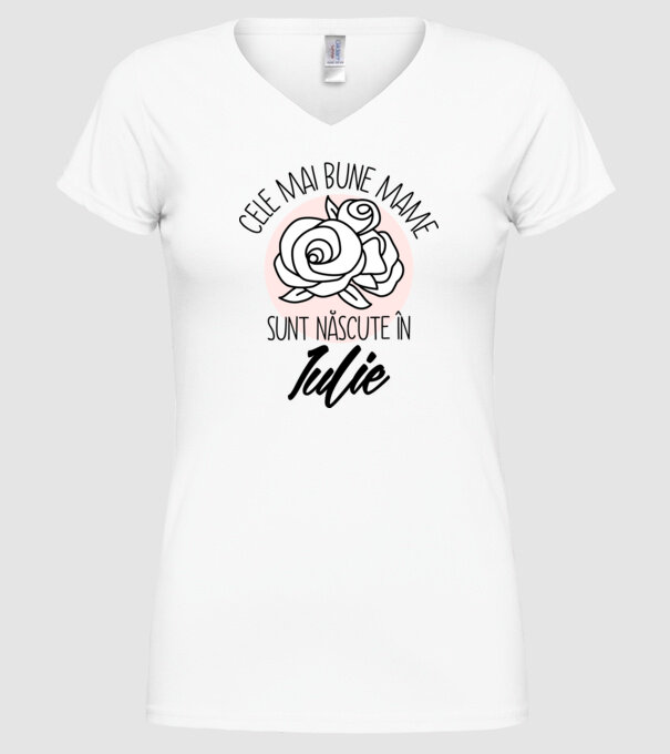 Cele mai bune mame sunt născute în Iulie model alb pe tricou