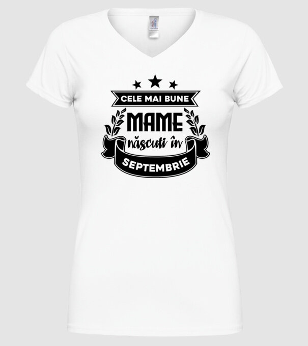 Cele mai bune mame sunt născuți în Septembrie model alb pe tricou