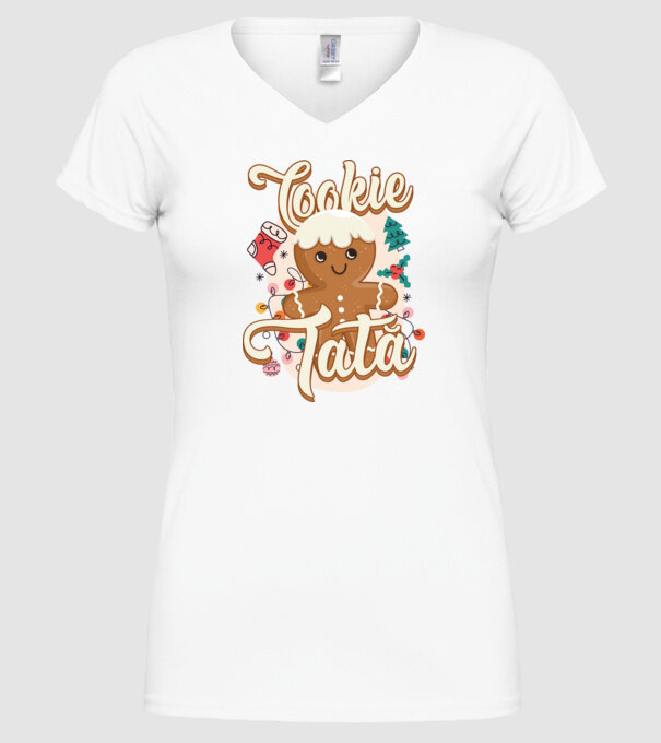 Cookie tată model alb pe tricou