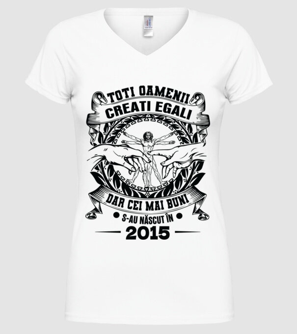 Da Vinci 10 2015 model alb pe tricou